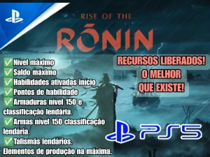 A ascensão do Ronin PS5 - LvL(Nivel), Saldo,Habilidades, etc