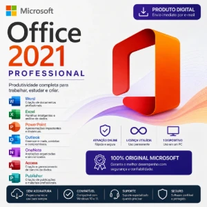 Office 2021 Professional Plus Vitalício – C/ Nota Fiscal