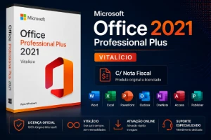 Office 2021 Professional Plus Vitalício – C/ Nota Fiscal - Softwares e Licenças