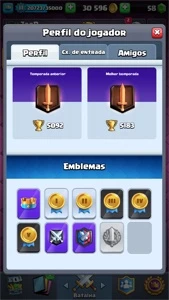 CONTA NÍVEL 11 5K TROFEUS CLASH ROYALE