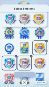 Conta Pokemon TCG Pocket 4 emblemas de Mestre, 3 Cartas Gol - Pokemon GO