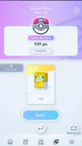 Conta Pokemon TCG Pocket 4 emblemas de Mestre, 3 Cartas Gol - Pokemon GO