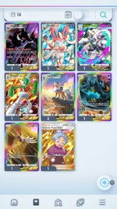 Conta Pokemon TCG Pocket 4 emblemas de Mestre, 3 Cartas Gol - Pokemon GO