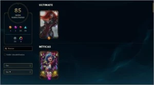 Conta LoL; Gold; Skins - League of Legends