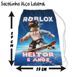 Saquinho personalizado ROBLOX - Artesanato e Personalizados