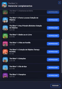 The sims 4 Conta EA games com the sims 4 +16 DLC's - Outros