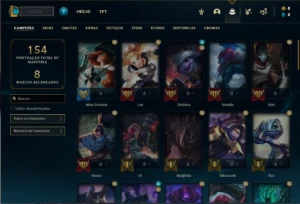 Conta Mestre com 60 Champs e 20 Skins + 11 Cromas - League of Legends LOL