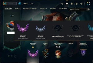 Conta Mestre com 60 Champs e 20 Skins + 11 Cromas - League of Legends LOL