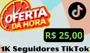 até 23h de hoje, Seguidores TIKTOK 1k 13,00, corra! corra! - Redes Sociais
