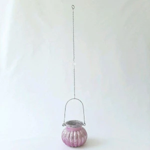 Porta Vela de Pendurar - lilás - Artesanato e Personalizados