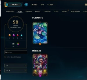 conta de league of legends LOL