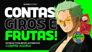 Contas, Giros E Frutas Blox Fruits - Roblox- Bloxfruits