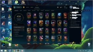 CONTA PLATINA 1 COM BORDA DE PLATINA 111 CHAMPS 47 SKINS - League of Legends LOL