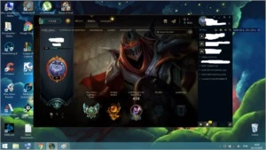 CONTA PLATINA 1 COM BORDA DE PLATINA 111 CHAMPS 47 SKINS - League of Legends LOL