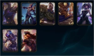 Conta com 427 skins / tds champs / Elise ~ Morg Vitoriosas - League of Legends LOL