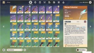 CONTA COM KLEE C1 + JEAN+ 5K PRIMOGEM AR40 - Genshin Impact