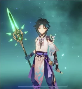 Ar38, xiao + jade, kokomi, zhongli, Jean c1 e qiqi - Genshin Impact