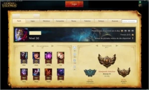 CONTA DE LOL BRONZE IV+93 CAMPEÕES+36 SKINS/LENDÁRIA - League of Legends