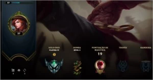 Conta Platina IV LVL 37 - League of Legends LOL