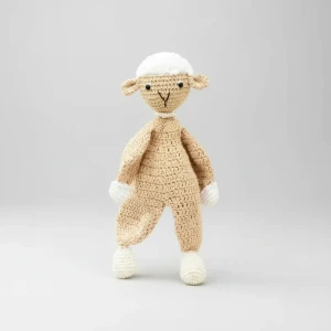 Naninha Ovelha Amigurumi Artesanal Bebê Objeto Apego Sono - Artesanato e Personalizados