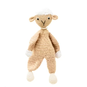 Naninha Ovelha Amigurumi Artesanal Bebê Objeto Apego Sono