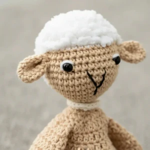 Naninha Ovelha Amigurumi Artesanal Bebê Objeto Apego Sono - Artesanato e Personalizados