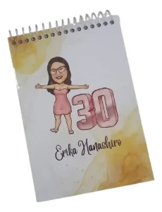 Kit 20 Bloquinhos A6 Personalizados com 50 Folhas