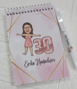 Kit 20 Bloquinhos A6 Personalizados com 50 Folhas - Artesanato e Personalizados