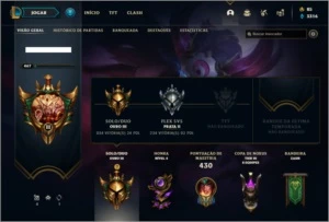 Conta ouro 3 com 150 champs e 167 skins Nivel 467 (MAIN ADC) - League of Legends LOL