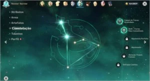 AR 43  MonaC1  Diluc  Ganyu e mais - Genshin Impact