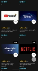 2 Painéis De Contas Streaming Super Barato Para Revenda - Assinaturas e Premium
