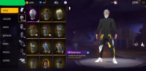 Conta Free Fire Rara Com Calça Angelical Amarela Fem E Masc