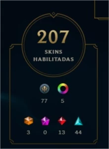 Conta Gold 4 207 skins - League of Legends LOL