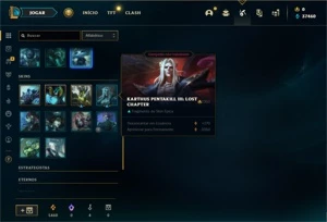 Conta ouro 1 com 26 Champs e 10 Fragmentos de skins - League of Legends LOL