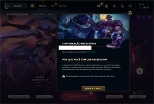 Conta ouro 1 com 26 Champs e 10 Fragmentos de skins - League of Legends LOL