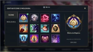 ESMERALDA IV + 21 SKINS + 46 CAMPEÕES + PASSE WILD COMPLETO - League of Legends: Wild Rift LOL WR