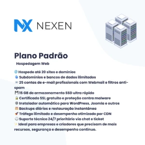 Plano Padrão — Hospedagem de Sites — A partir de R$14/mês - Outros