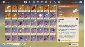 Conta Genshin Impact AR 57