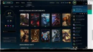 CONTA PLATINA 4 / 102 CAMPEÕES / 38520 RP / YASUO PROJETO - League of Legends LOL