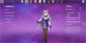 Conta Xiao Diluc Venti Mona Kequing, Childe e todos os T4 - Genshin Impact