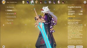 CONTA GENSHIN AR 10 COM ITTO + SHOGUN + ESPADÃO T5 - Genshin Impact