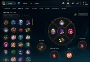 Conta platina 2 /107 skins/ faltando apenas 16 campeoes - League of Legends LOL