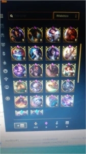 Conta platina 2 /107 skins/ faltando apenas 16 campeoes - League of Legends LOL