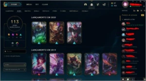 Vendo conta do Lol MAIS DE 100 SKINS e pequenas lendas. - League of Legends