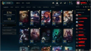 Vendo conta do Lol MAIS DE 100 SKINS e pequenas lendas. - League of Legends