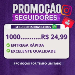 Seguidores Brasileiros ( Promoção) - Social Media