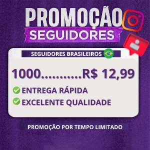 Seguidores Brasileiros ( Promoção) - Social Media