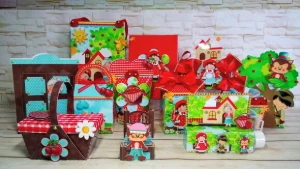 Kit Especial 100 Peças Chapeuzinho Vermelho - Artesanato e Personalizados