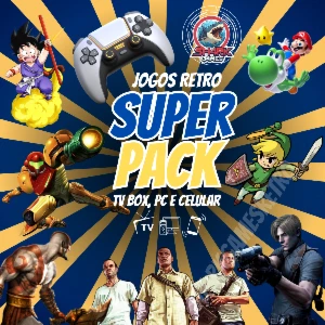 Super Pack Com Todos os Emuladores + Coleção De Jogos