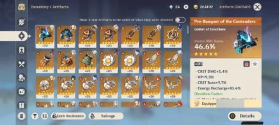 Genshin impact account, well built, AR 56, Read Description!
